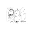 GE GTD72GBSN0WS front panel & door diagram