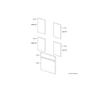 GE ZIC30GNHAII door panel kit diagram