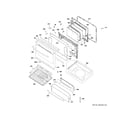 GE PGB945SEF2SS door & drawer parts diagram