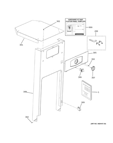 Cabinet & control parts