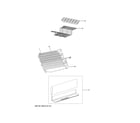 GE GPE12FGKEWW freezer section diagram