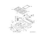 GE P2S930YP6FS control panel & cooktop diagram