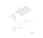 GE PLU612RT1SS control panel & cooktop diagram