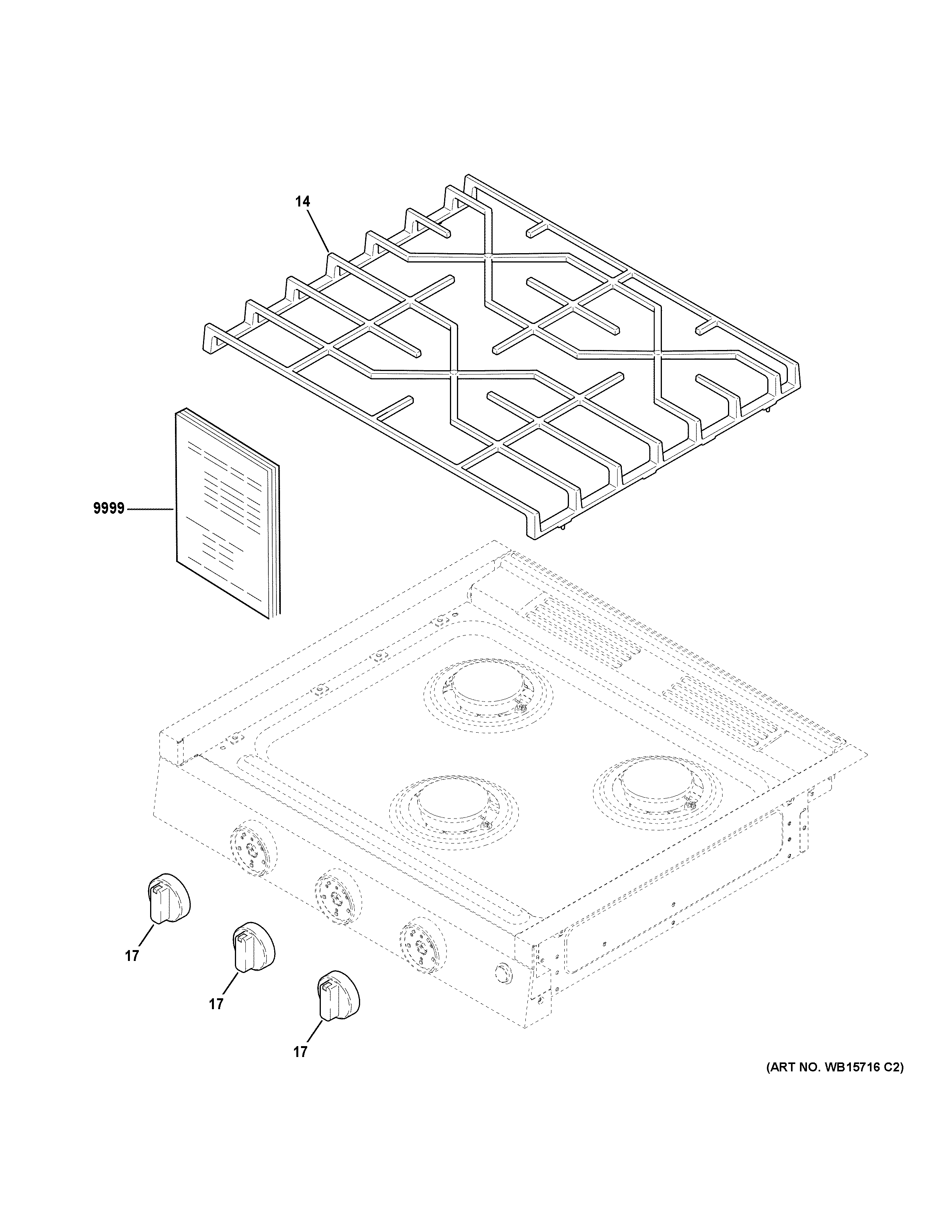 Control panel & cooktop