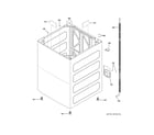 GE PTW705BST0WS cabinet diagram