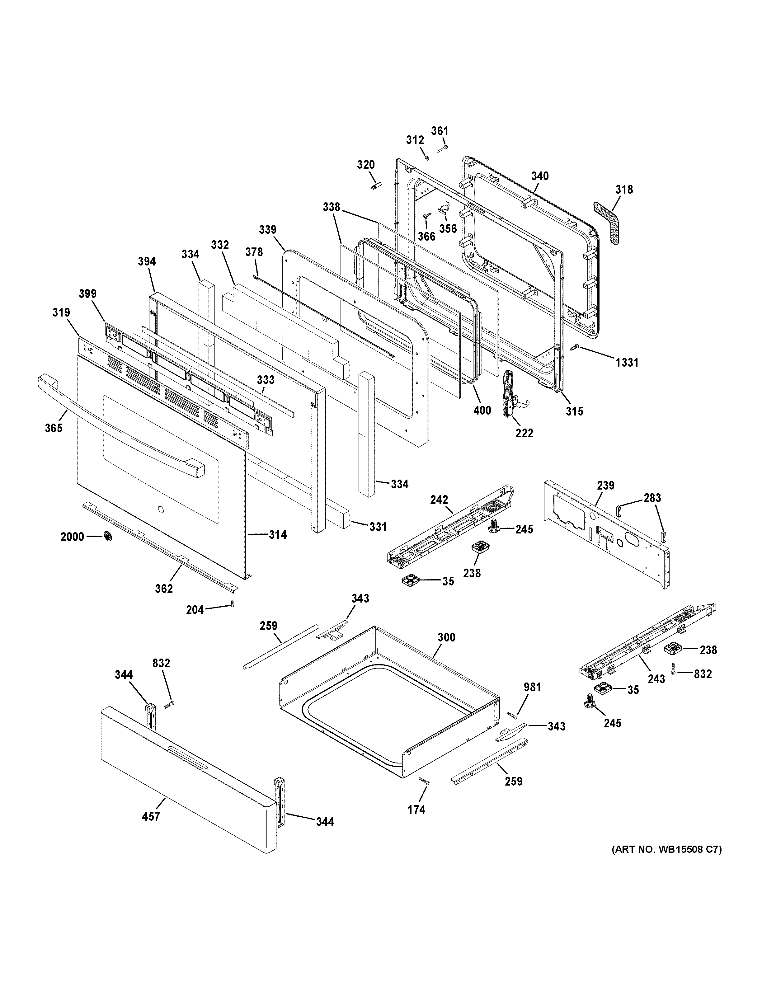 Door & drawer parts