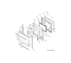 GE JB645FK9DS door diagram