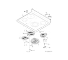 GE JBS60RK9SS cooktop diagram