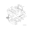 GE CHS900P4M6W2 door & drawer parts diagram