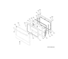 GE JTS5000SN2SS door diagram