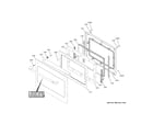 GE CKS70DP2N3S1 door diagram