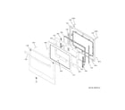 GE PKS7000SN3SS door diagram