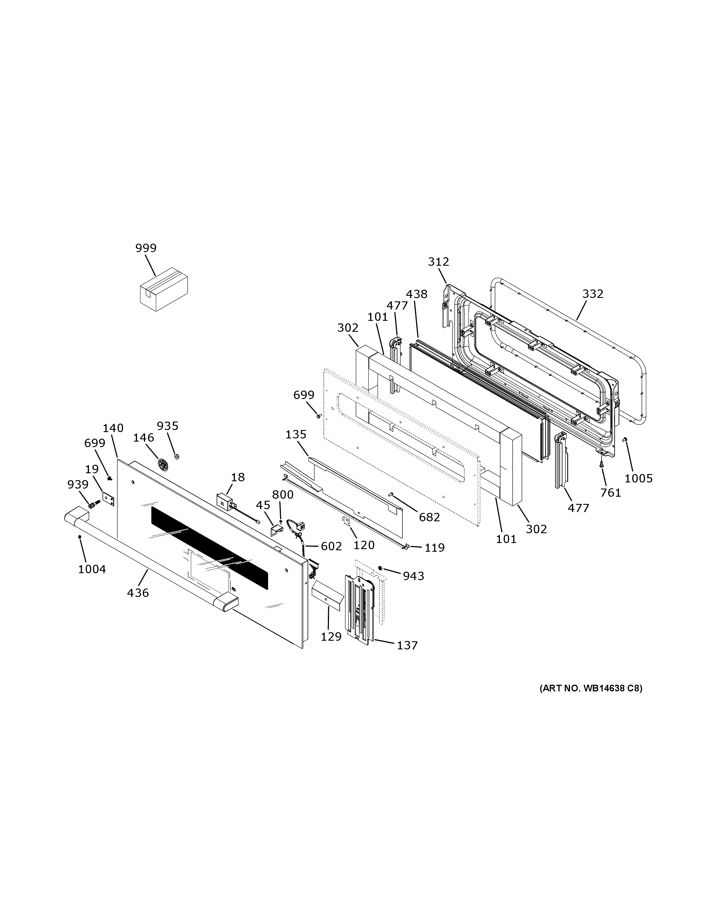 CONTROL PANEL & UPPER DOOR