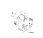 GE GFD28GMLJES ice maker & dispenser diagram