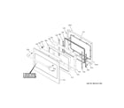 GE CTD90DP3N2D1 lower door diagram