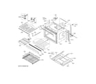 GE CTD90DP3N2D1 lower oven diagram