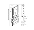 GE ZIC30GNNCII doors diagram