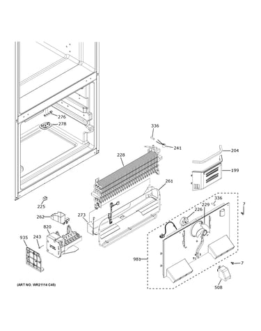 Freezer section