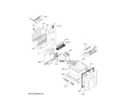 GE ZIBI240HCII freezer controls & components diagram