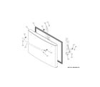 GE GFD28GYNEFS freezer door diagram