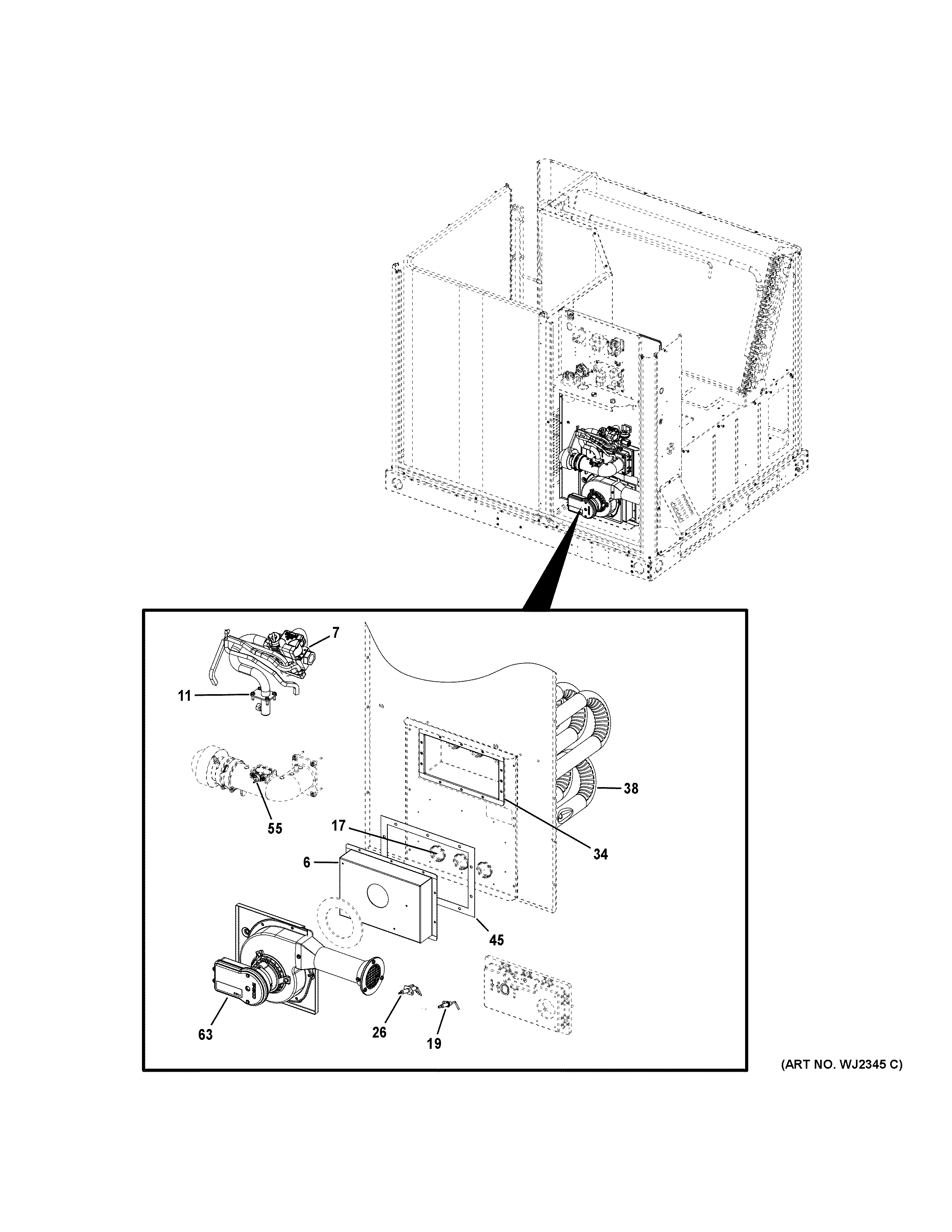 Gas valve & burner assembly