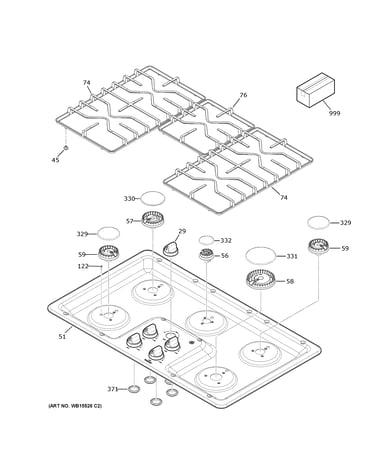 Control panel & cooktop