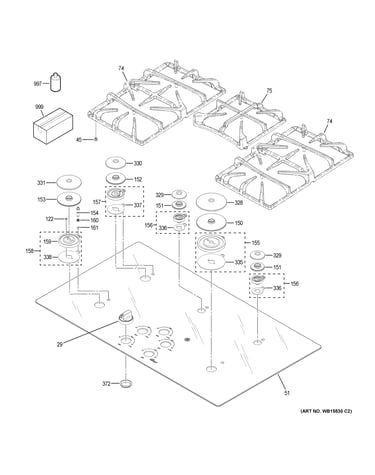 Control panel & cooktop
