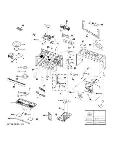 Oven cavity parts