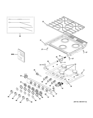 Control panel & cooktop