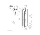 GE ZISS480DNKSS freezer door diagram