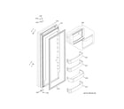 GE ZISS480DNKSS fresh food door diagram