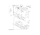 GE ZISS480DNKSS ice maker & dispenser diagram