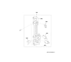 Hotpoint RVM5160DH8WW latch board parts diagram