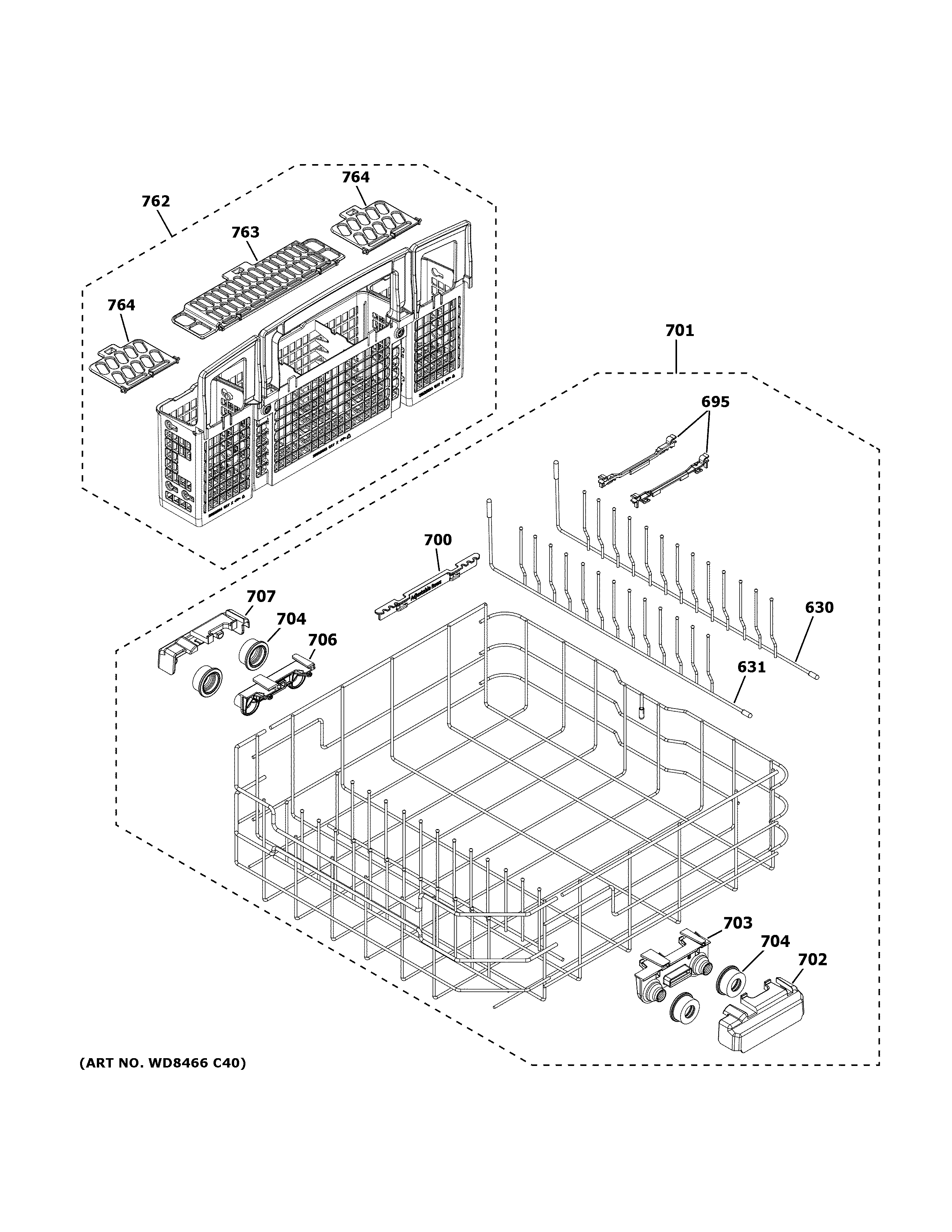 LOWER RACK ASSEMBLY