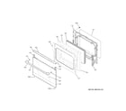 GE CES750M2N1S5 lower door diagram