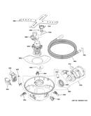 Motor, sump & filter assembly