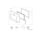 GE JNM3163RJ5SS door parts diagram