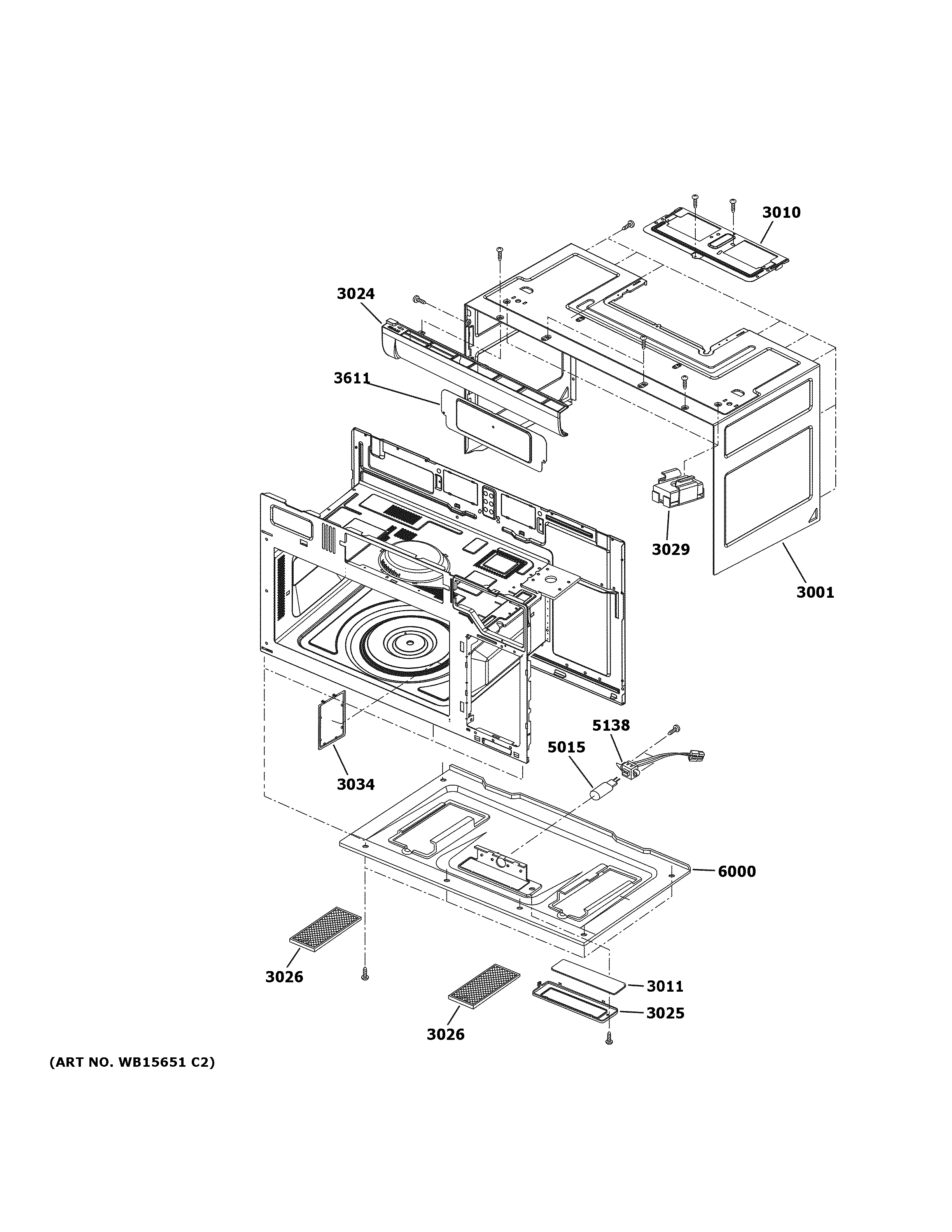 Oven cavity parts