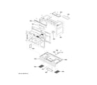 GE QVM7167RN8SS oven cavity parts diagram