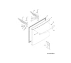 GE GNE21FMKWFES freezer door diagram