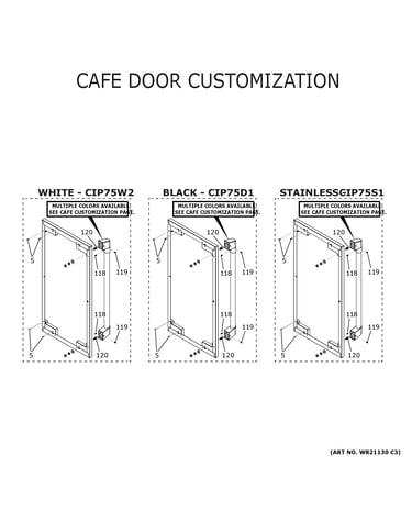 Cafe door customization
