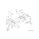 GE GTW465ASN0WW controls & backsplash diagram