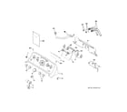 GE GTW490ACJ7WW controls & backsplash diagram