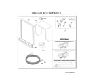 GE CDT875P2NBS1 installation parts diagram