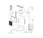 GE ASH109CRDWA1 room air conditioner diagram