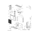 GE ASH118CRDDA1 room air conditioner diagram