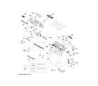 GE CVM517P3M2D1 oven cavity parts (1) diagram