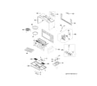 GE CVM517P3M2D1 oven cavity parts (2) diagram