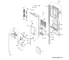 GE GFE26JBMKFTS dispenser door diagram