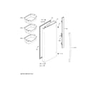 GE GNE27ESMKFSS fresh food door - lh diagram